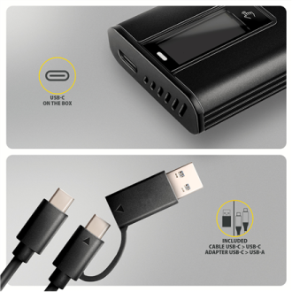 AXAGON USB-C 10Gbps - M.2 NVMe & SATA SSD DISPLAY box | EEM2-SD2B AXAGON USB-C 10Gbps - M.2 NVMe & SATA SSD DISPLAY box | EEM2-SD2B