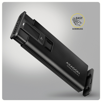 AXAGON USB-C 10Gbps - M.2 NVMe & SATA SSD DISPLAY box | EEM2-SD2B AXAGON USB-C 10Gbps - M.2 NVMe & SATA SSD DISPLAY box | EEM2-SD2B
