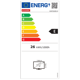 Allview 32iPlay6200-H | LED TV | 32 | Smart TV | VIDAA | HD | Black Allview 32iPlay6200-H | LED TV | 32 | Smart TV | VIDAA | HD | Black