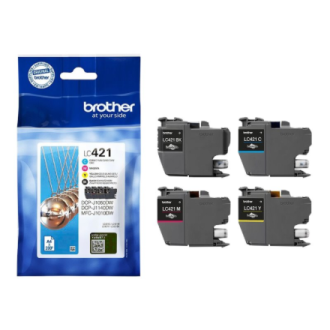 Brother LC421VAL | Ink Cartridge | Magenta, Cyan, Yellow, Black Brother LC421VAL | Ink Cartridge | Magenta, Cyan, Yellow, Black