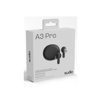 Sudio Earbuds | A3 Pro | Bluetooth | In-ear | Microphone | Cloudy Black | Noise canceling | Wireless