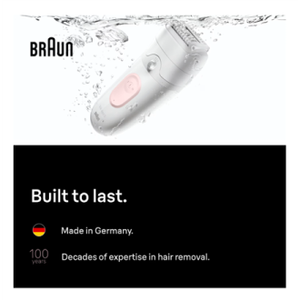 Braun Epilator | Silk- pil 5 SE5-000 | Operating time (max) 40 min | Number of power levels 2 | Wet & Dry | White/Pink Braun Epilator | Silk- pil 5 SE5-000 | Operating time (max) 40 min | Number of power levels 2 | Wet & Dry | White/Pink
