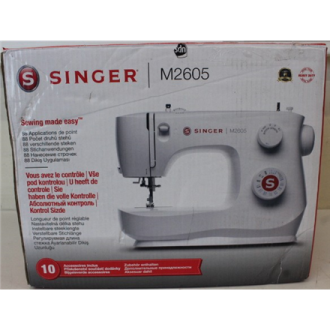 SALE OUT. | Singer Sewing Machine | M2605 | Number of stitches 12 | White | DAMAGED PACKAGING SALE OUT. | Singer Sewing Machine | M2605 | Number of stitches 12 | White | DAMAGED PACKAGING