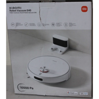 SALE OUT. Xiaomi Robot Vacuum S40 EU | Xiaomi Robot Vacuum S40 EU | Wet&Dry | 5200 mAh | Dust capacity 0.52 L | 10000 Pa | White