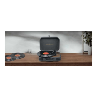 Muse Turntable Stereo System with Bluetooth Out | MT-207 DGB | 2x5 W | Bluetooth | Black/Brown