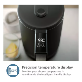 Philips | Double-walled Kettle | HD9396/90 7000 series | Electric | 2200 W | 1.7 L | Metal | 360 rotational base | Black Philips | Double-walled Kettle | HD9396/90 7000 series | Electric | 2200 W | 1.7 L | Metal | 360 rotational base | Black
