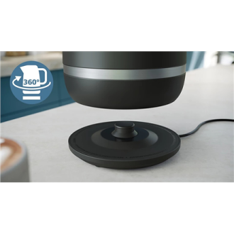 Philips | Double-walled Kettle | HD9396/90 7000 series | Electric | 2200 W | 1.7 L | Metal | 360 rotational base | Black Philips | Double-walled Kettle | HD9396/90 7000 series | Electric | 2200 W | 1.7 L | Metal | 360 rotational base | Black