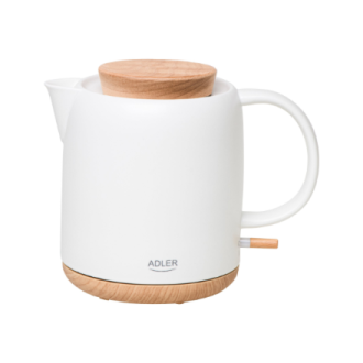 Adler Electric Kettle | AD 1304 | Electric | 1200 W | 1 L | Ceramic | 360 rotational base | White Adler Electric Kettle | AD 1304 | Electric | 1200 W | 1 L | Ceramic | 360 rotational base | White