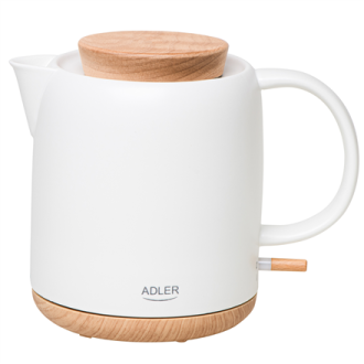 Adler Electric Kettle | AD 1304 | Electric | 1200 W | 1 L | Ceramic | 360 rotational base | White Adler Electric Kettle | AD 1304 | Electric | 1200 W | 1 L | Ceramic | 360 rotational base | White