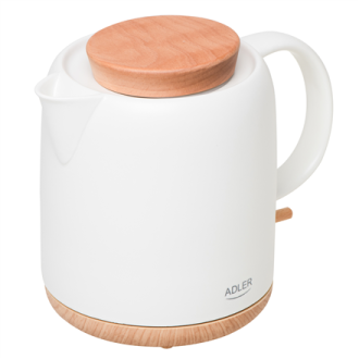 Adler Electric Kettle | AD 1304 | Electric | 1200 W | 1 L | Ceramic | 360 rotational base | White Adler Electric Kettle | AD 1304 | Electric | 1200 W | 1 L | Ceramic | 360 rotational base | White