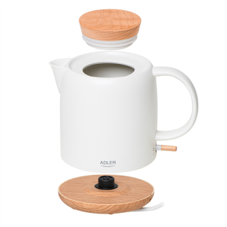 Adler Electric Kettle | AD 1304 | Electric | 1200 W | 1 L | Ceramic | 360 rotational base | White Adler Electric Kettle | AD 1304 | Electric | 1200 W | 1 L | Ceramic | 360 rotational base | White