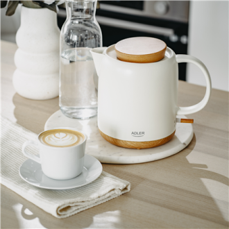 Adler Electric Kettle | AD 1304 | Electric | 1200 W | 1 L | Ceramic | 360 rotational base | White Adler Electric Kettle | AD 1304 | Electric | 1200 W | 1 L | Ceramic | 360 rotational base | White