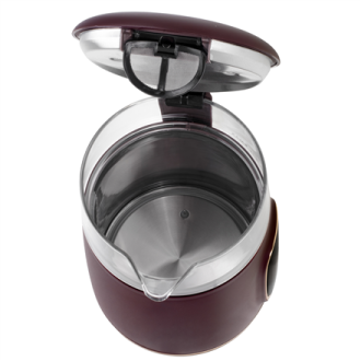 Adler Kettle with LED Display | AD 1305 | Electric | 2200 W | 1.7 L | Plastic | 360 rotational base | Burgundy Adler Kettle with LED Display | AD 1305 | Electric | 2200 W | 1.7 L | Plastic | 360 rotational base | Burgundy