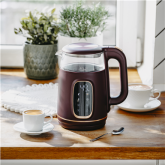 Adler Kettle with LED Display | AD 1305 | Electric | 2200 W | 1.7 L | Plastic | 360 rotational base | Burgundy Adler Kettle with LED Display | AD 1305 | Electric | 2200 W | 1.7 L | Plastic | 360 rotational base | Burgundy