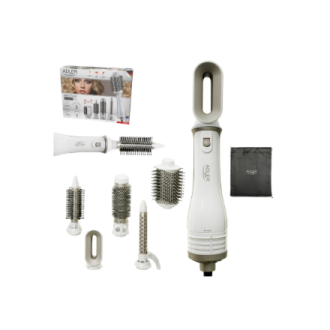 Adler 5-in-1 Curling Iron-Dryer | AD 2027 | Number of heating levels 2 | 1200 W | White/Champagne