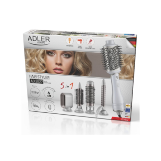 Adler 5-in-1 Curling Iron-Dryer | AD 2027 | Number of heating levels 2 | 1200 W | White/Champagne