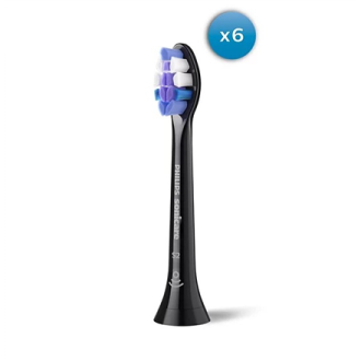 Philips HX6056/88 Sonicare Sensitive | Replacement brush heads | Heads | For adults | Number of brush heads included 6 | Black