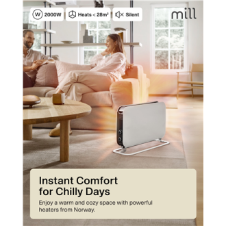 Mill | Heater | SG2000MEC | Convection Heater | 2000 W | Number of power levels 3 | Suitable for rooms up to 5-20 m | White | N/