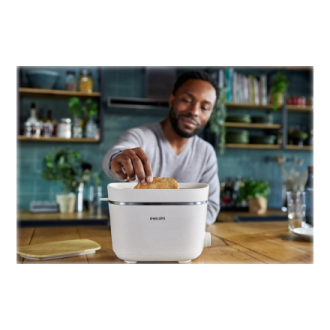 Philips | Toaster | HD2640/10 Eco Conscious Edition | Power 830 W | Number of slots 2 | Housing material 100% Bio-based plastic Philips | Toaster | HD2640/10 Eco Conscious Edition | Power 830 W | Number of slots 2 | Housing material 100% Bio-based plastic