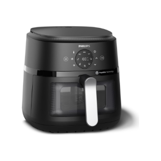 Philips NA231/00 Airfryer, 1700 W, Pan volume 6.2 L, Black, Silver | Philips Airfryer | NA231/00 | Power 1700 W | Capacity 6.2 L