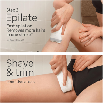 Braun | Epilator | Silk- pil SE7-081 | Operating time (max) 40 min | Number of power levels 1 | Wet & Dry | White