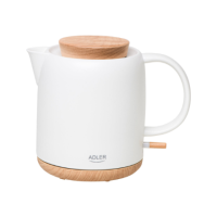 Adler Electric Kettle | AD 1304 | Electric | 1200 W | 1 L | Ceramic | 360 rotational base | White Adler Electric Kettle | AD 1304 | Electric | 1200 W | 1 L | Ceramic | 360 rotational base | White