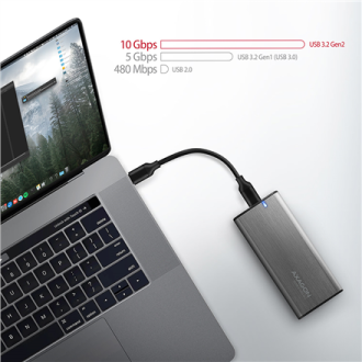 AXAGON External USB-C 3.2 Gen 2 metal box for M.2 NVMe & SATA SSD disks | EEM2-SG2 AXAGON External USB-C 3.2 Gen 2 metal box for M.2 NVMe & SATA SSD disks | EEM2-SG2
