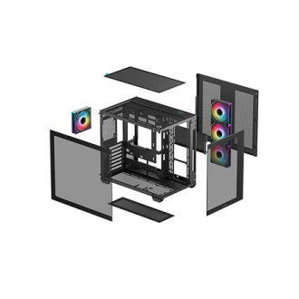 Deepcool CG530 4F | Mid Tower | ATX PS2 | Black