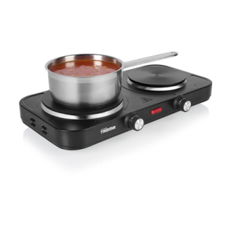 Tristar Table Hob | KP-6152 | Number of burners/cooking zones 2 | Electric | Black Tristar Table Hob | KP-6152 | Number of burners/cooking zones 2 | Electric | Black