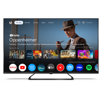 Sharp | 43HP6265E | 43 | Smart TV | Google TV | UHD | Black