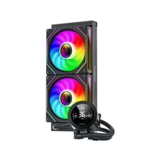 Gamemax CPU Liquid Cooler | ICEBURG 240 DIGITAL BK | Black Gamemax CPU Liquid Cooler | ICEBURG 240 DIGITAL BK | Black