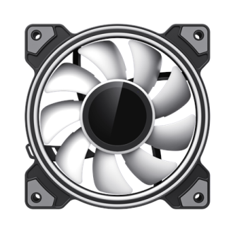 Gamemax Case Fan | DUAL RING INFINITY BK | Black