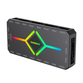 Gamemax | V4.0 ARGB PWM HUB BK | Hub for Gaming Chassis