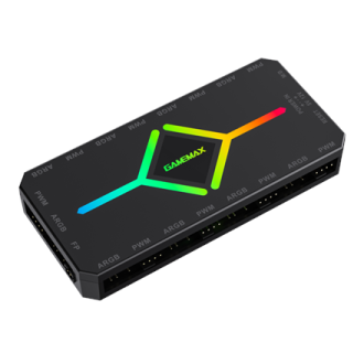 Gamemax | V4.0 ARGB PWM HUB BK | Hub for Gaming Chassis