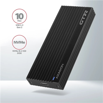 AXAGON External USB-C 3.2 Gen 2 metal box for M.2 NVMe SSDs | EEM2-GTR AXAGON External USB-C 3.2 Gen 2 metal box for M.2 NVMe SSDs | EEM2-GTR