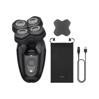Philips Head Shaver | Pro 5000 Series HS5980/15 | Operating time (max) 60 min | Wet & Dry | Lithium | Deep Black Philips Head Shaver | Pro 5000 Series HS5980/15 | Operating time (max) 60 min | Wet & Dry | Lithium | Deep Black
