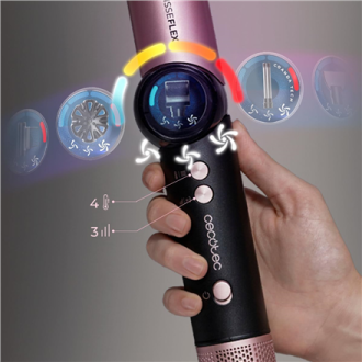 Cecotec Styling Brush | AirGlam 14in1 Flex Black | Ion conditioning | Barrel diameter 32 mm/35 mm | 1400 W | Black