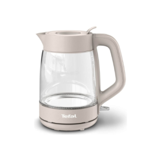TEFAL Kettle | KO2G0BE0 | 2000 W | Electric | 1.7 L | Glass | 360 rotational base | Grey/Transparent