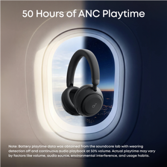 Anker Soundcore Headphones | Space 2 | Over-ear | Microphone | Jet Black | Noise canceling Anker Soundcore Headphones | Space 2 | Over-ear | Microphone | Jet Black | Noise canceling