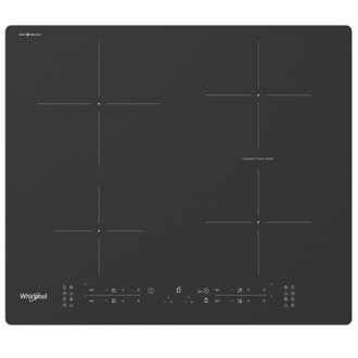 Whirlpool WB B8360 NE BM | Hob | Induction | Number of burners/cooking zones 4 | Electronic | Black | Timer