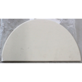 SALE OUT. TunaBone | Half moon pizza stone, 190 mm for Kamado 23/24inch | CHIPPED CORNER