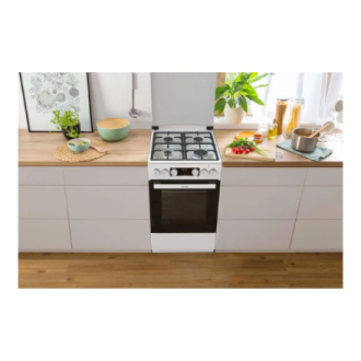 Gorenje GK5C42WF-B | Cooker | Hob type Gas | Oven type Electric | White | Width 50 cm | Depth 59.4 cm | Grilling | Energy effici Gorenje GK5C42WF-B | Cooker | Hob type Gas | Oven type Electric | White | Width 50 cm | Depth 59.4 cm | Grilling | Energy effici