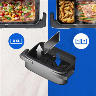 Philips Airfryer | NA565/02 5000 Series | Power 2750 W | Capacity 9.5 L | Silver/Black | RapidAir Plus Philips Airfryer | NA565/02 5000 Series | Power 2750 W | Capacity 9.5 L | Silver/Black | RapidAir Plus