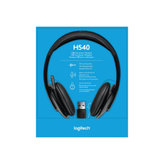 Logitech | Headset | H540 | Built-in microphone | USB Type-A | Black Logitech | Headset | H540 | Built-in microphone | USB Type-A | Black