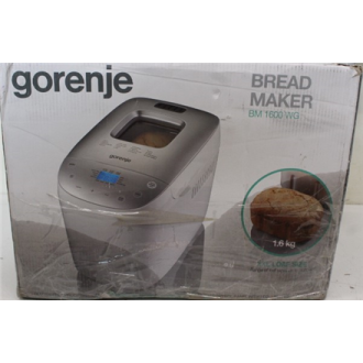 SALE OUT. Gorenje | Bread maker | BM1600WG | Power 850 W | Number of programs 16 | Display LCD | White/Silver | DAMAGED PACKAGIN