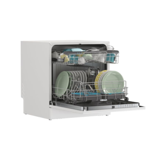 Candy Dishwasher | CP 8F9FFW | Free-standing | Width 55 cm | Number of place settings 8 | Number of programs 8 | Energy efficien Candy Dishwasher | CP 8F9FFW | Free-standing | Width 55 cm | Number of place settings 8 | Number of programs 8 | Energy efficien