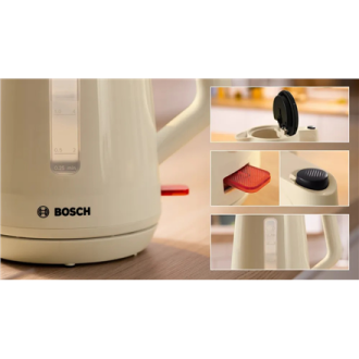 Bosch Kettle | TWK1M127 | Electric | 2400 W | 1.7 L | Plastic | Cream Bosch Kettle | TWK1M127 | Electric | 2400 W | 1.7 L | Plastic | Cream