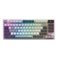 MSI FORGE GK600 TKL WIRELESS SKY | Gaming Keyboard | Wireless | Bluetooth | US | Mechanical Linear MSI FORGE GK600 TKL WIRELESS SKY | Gaming Keyboard | Wireless | Bluetooth | US | Mechanical Linear