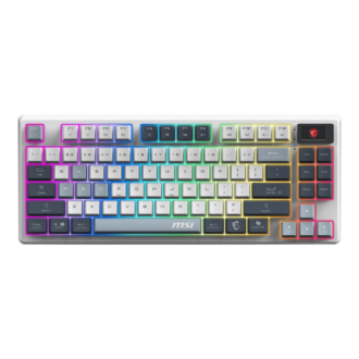 MSI FORGE GK600 TKL WIRELESS SKY | Gaming Keyboard | Wireless | Bluetooth | US | Mechanical Linear MSI FORGE GK600 TKL WIRELESS SKY | Gaming Keyboard | Wireless | Bluetooth | US | Mechanical Linear