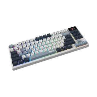 MSI FORGE GK600 TKL WIRELESS SKY | Gaming Keyboard | Wireless | Bluetooth | US | Mechanical Linear MSI FORGE GK600 TKL WIRELESS SKY | Gaming Keyboard | Wireless | Bluetooth | US | Mechanical Linear